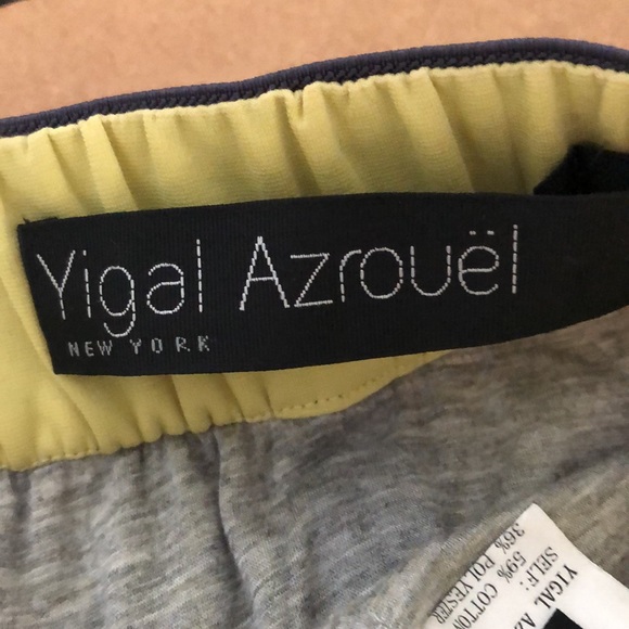 Yigal Azrouel Skirt Yellow with elastic Embellished Skirt_5 - Picture 4 of 5